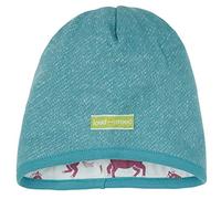 loud + proud Girls' Melange Knit, GOTS Certified hat, Topaz, 49-50