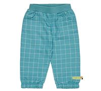 loud + proud Karo Hose, GOTS Zertifiziert Pants, Topaz, 74/80