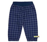 loud + proud Karo Hose, GOTS Zertifiziert Pants, Ultramarin, 74/80