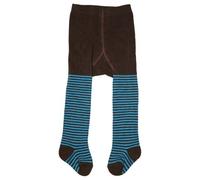 Loud + Proud Organic Cotton Tights with feet (Chocolate, 3-6 Months)
