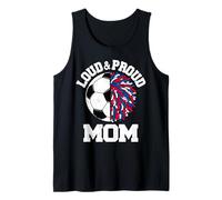 Loud & Proud Soccer Cheerleader Mom Funny Game Day Tank Top