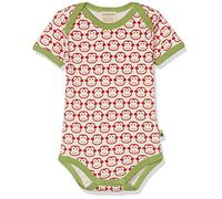 loud + proud Unisex_Baby Body Kurz, Druck Bodysuit, Red (Tomato to), 62-68