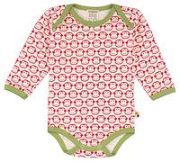 loud + proud Unisex_Baby Body Lang, Druck Bodysuit, Red (Tomato to), 50-56