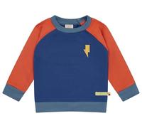 loud + proud Unisex Kid's Colorblock, GOTS-Zertifiziert Sweatshirt, Ultramarine/Cinnamon, 98-104