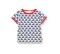 loud + proud Unisex Kid's T-Shirt with Snail Print, GOTS Certified, Ultramarine, 122 cm-128 cm