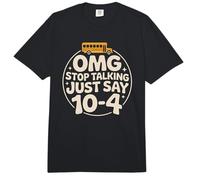 Loud School Bus Driver Quiet Please Just Say 10-4 Quote Comfort Colors Adult Heavyweight T-Shirt