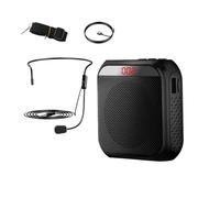 Loud Sound Megaphone Bullhorn Audio Amplifier Loudspeaker System Speaker Amplified USB Voice Microphone Megafon Teachers Speech Clear Sound Pick Up(Black)