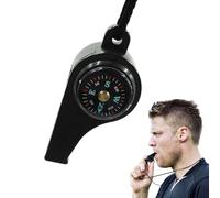 Loud Survival Whistle - Compass Thermometer, Outdoor Hiking Tool | Kayaking Boating Preparedness Safety Gear, Compact Lightweight Design Pocket Pack Clip with Built In Equipment