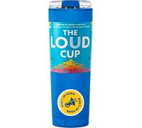 LoudCup 2-in-1 Tumbler with Built-In Stadium Horn - Marlin Blue BPA-Free Reusable Football Fan Noise Maker & Travel Mug, Double-Wall, Slide-Close Lid, Spill-Resistant, Cup Holder Friendly (680ml/23oz)