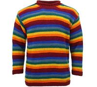LOUDelephant Chunky Wool Knit Jumper - Rainbow (X-Large)