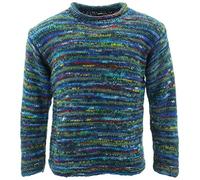 LOUDelephant Chunky Wool Knit Jumper - SD Dark Blue Mix (3X-Large)