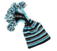 LOUDelephant Hand Knitted Beanie Fountain Tassel Hat - SD Light Blue Charcoal