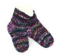 LOUDelephant Hand Knitted Wool Ankle Socks - SD Purple Mix