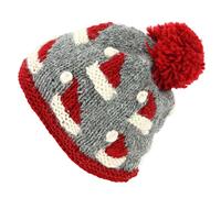 LOUDelephant Hand Knitted Wool Beanie Bobble Hat - Santa Hats