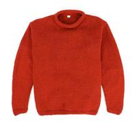 LOUDelephant Hand Knitted Wool Jumper - Plain Burnt Orange (XX-Large)