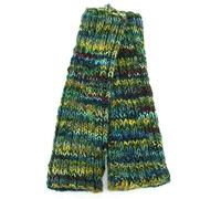 LOUDelephant Hand Knitted Wool Leg Warmers - SD Green Mix