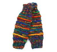LOUDelephant Hand Knitted Wool Leg Warmers - SD Rainbow Rib