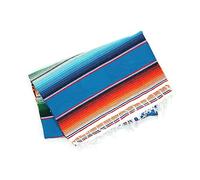 LOUDelephant Handwoven Mexican Serape Large 200cm x 147cm - Teal