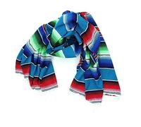 LOUDelephant Handwoven Mexican Serape Small 192cm x 88cm - Green