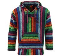 LOUDelephant Recycled Mexican Baja Jerga Hoody - Rainbow (4X-Large)