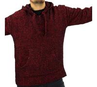 LOUDelephant Recycled Mexican Baja Jerga Hoody - Red Fleck (Large)