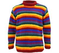 LOUDelephant Wool knit Stripe jumper - Rainbow (S/M)