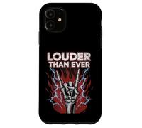 Louder Than Ever Skeleton Rock Gesture Case for iPhone 11