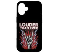Louder Than Ever Skeleton Rock Gesture Case for iPhone 16