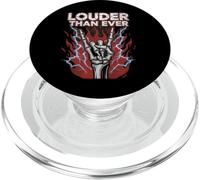 Louder Than Ever Skeleton Rock Gesture PopSockets PopGrip for MagSafe