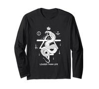 Louder Than Life Snake Crown - Aesthetic Edgy Streetwear Long Sleeve T-Shirt