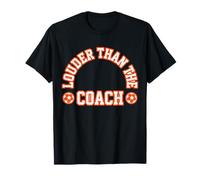 Louder Than The Coach Soccer Retro Varsity Mom T-Shirt