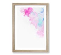 Louder Than Words in Abstract Framed Print | A2 Oak Framed Wall Art | Ready to Hang | Abstract Positive Affirmations Picture | Living Room Bedroom Lounge Office