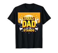 Loudest Dad in The Stands: Proud Father Sports Fan T-Shirt, Men, Black, XL