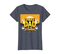 Loudest Dad in The Stands: Proud Father Sports Fan T-Shirt, Women, Heather Blue, 3XL