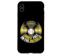 Loudest Voice In The Outfield Baseball Mom Case for iPhone XS Max