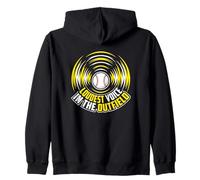 Loudest Voice In The Outfield Baseball Mom Zip Hoodie