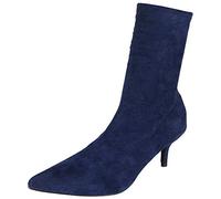 LoudLook Ladies Ankle Boots Womens Mid Kitten Heel Pointed Toe New Comfy Sock Shoes Size 3