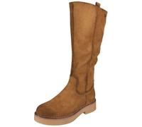 LoudLook Women Mid Calf Boots Faux Suede Zip Low Heel Ladies Winter Comfy Casual Lightweight Gum Sole Shoes Size Came 8
