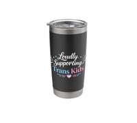 Loudly Supporting Trans Kids LGBTQ+ Pride Ally Design Stainless Steel Insulated Tumbler