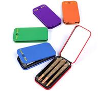 LoudLyfe - Loud Box 5 Pack Colorful Metal King Sized pre roll Cone Holder, Cigarette Tube, and Cigarette case, Holds 3 pre Rolled Cones, Convenient Smoking Accessories