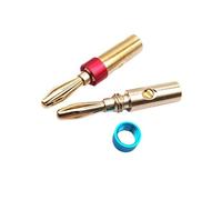 Loudspeaker Cable Banana Connectors Screw Plug Adapter For Loudspeaker Wire Amplifiers Sound Video Cable Banana Plug Installation Connectors