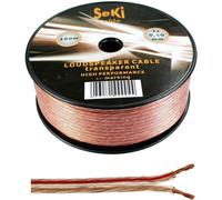 Loudspeaker Cable Transparent 2 x 0.50 mm² Audio Box Cable 100 m High Performanc