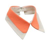 LoudSung Detachable Neckwear Simple Fake Collar Retro False Collar Colorful Embroidery Design for Women Girls