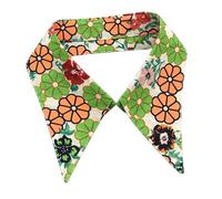LoudSung Detachable Neckwear Simple Fake Collar Retro False Collar Colorful Embroidery Design for Women Girls