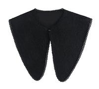 LoudSung Fake Collar Shawl Detachable Blouse False Collar Cape Half Shirts Collar Wrap Top Elegant for Women Girls