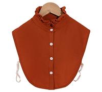 LoudSung False Collar Detachable Half Shirt Blouse Fake Collar Colorful Elegant Design for Women Girls