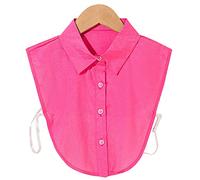 LoudSung False Collar Detachable Half Shirt Blouse Fake Collar Colorful Elegant Design for Women Girls