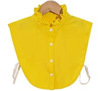 LoudSung False Collar Detachable Half Shirt Blouse Fake Collar Colorful Elegant Design for Women Girls