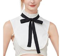 LoudSung False Collar Detachable Half Shirt Blouse Fake Collar Elegant Design for Women Girls
