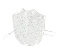 LoudSung False Collar Detachable Half Shirt Blouse Fake Collar Floral Lace Hollow Out Top Elegant for Women Girls